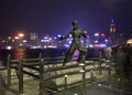 Hong Kong Avenue of StarsÃ¢â¬Â on the waterfront of Victoria harbour.